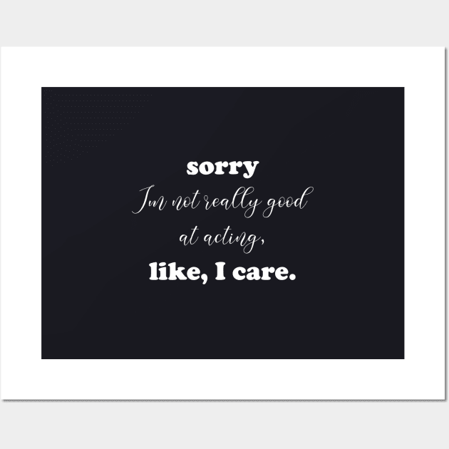 Funny Typographic Design Wall Art by madlymelody